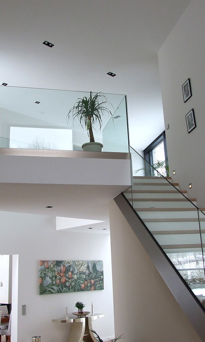 Glasgeländer Treppe von Glas Opavsky Koblenz